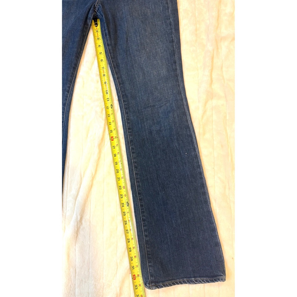 Paige Premium Denim Womens Dark Wash Bootcut Jeans Blue Size 31 Stretch Low Rise - Picture 8 of 16